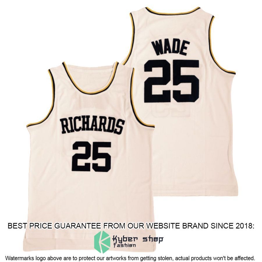Dwyane Wade Richards High School white Basketball Jersey