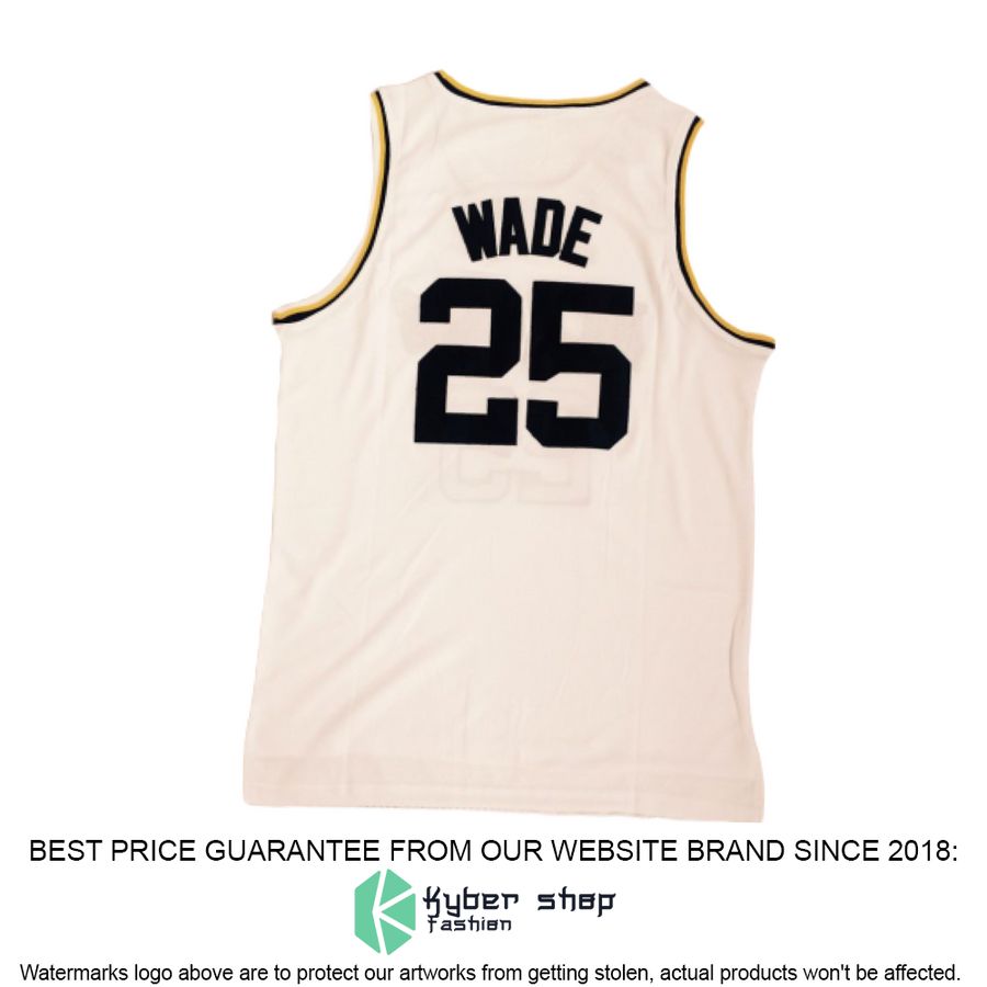 Dwyane Wade Richards High School white Basketball Jersey 3 Dwyane Wade Richards High School white Basketball Jersey word2