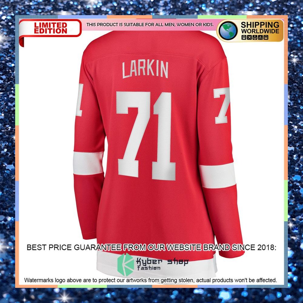 Dylan Larkin Detroit Red Wings Women's Home Red Hockey Jersey 7 Dylan Larkin Detroit Red Wings Women's Home Red Hockey Jersey word3