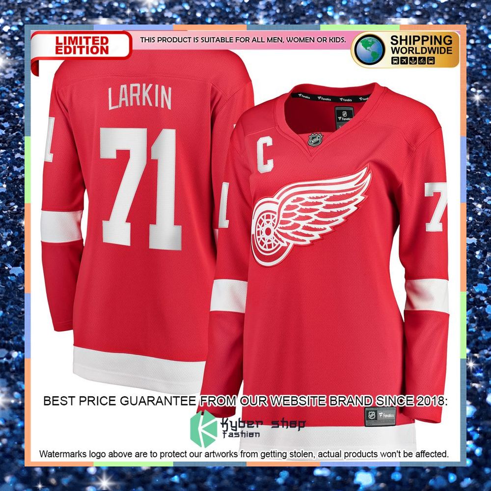Dylan Larkin Detroit Red Wings Women's Home Red Hockey Jersey 8 Dylan Larkin Detroit Red Wings Women's Home Red Hockey Jersey word3