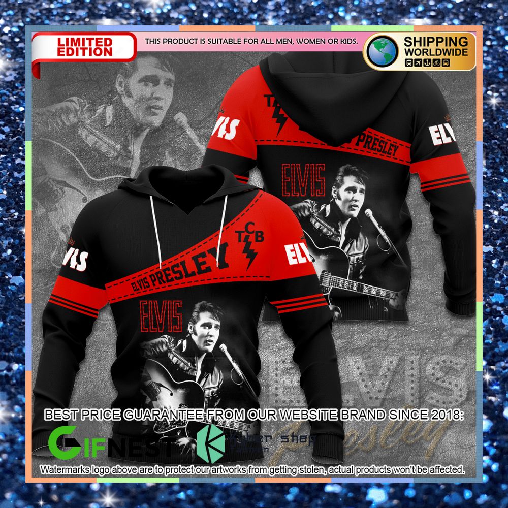 Elvis Presley TCB 3D Hoodie, T-Shirt 4 Elvis Presley TCB 3D Hoodie, T-Shirt word1