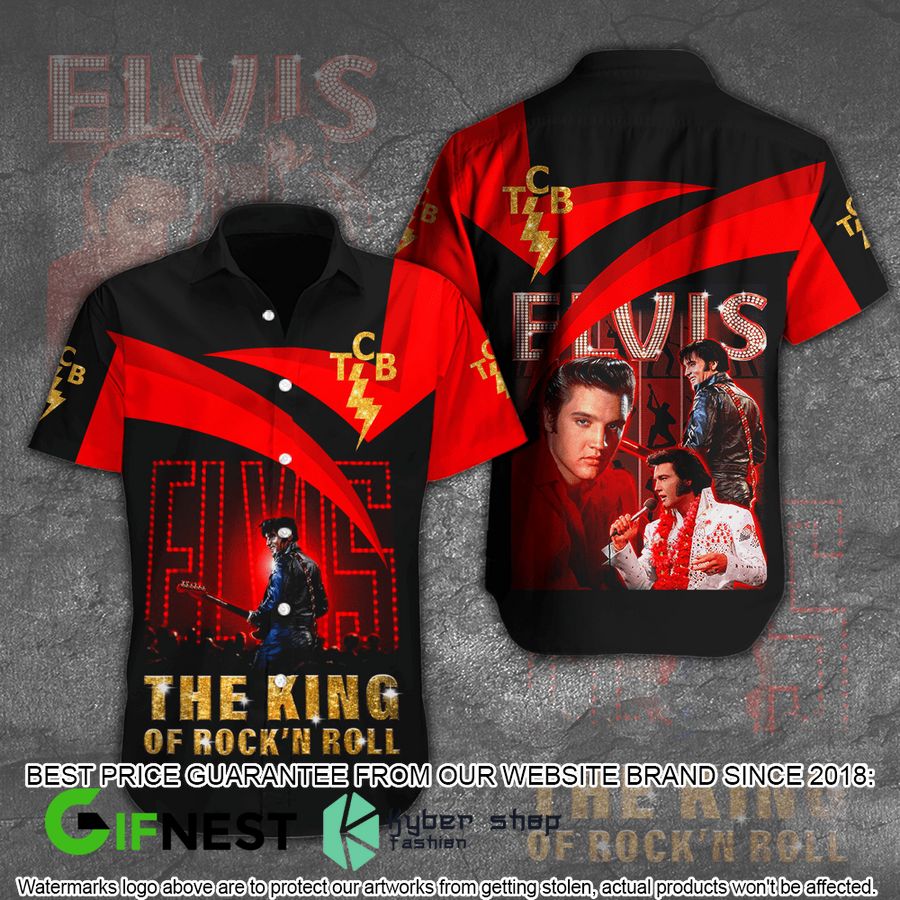 Elvis Presley The King Of Rock n Roll Hawaiian Shirt