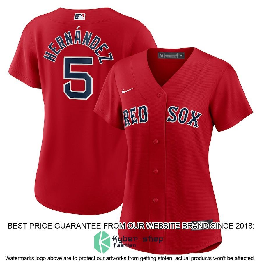 Enrique Hernandez Boston Red Sox Women Alternate Player Red Baseball Jersey