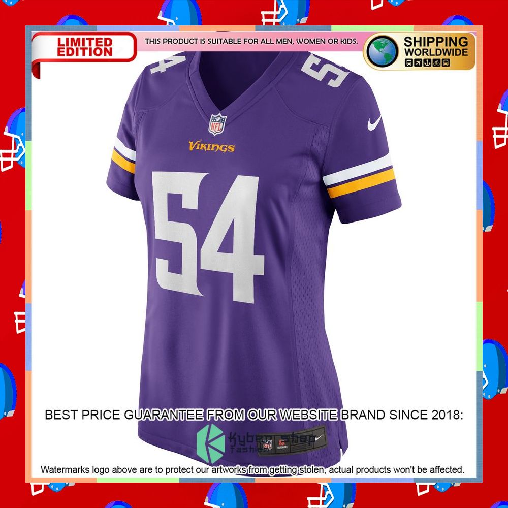 Eric Kendricks Minnesota Vikings Women's Purple Football Jersey 6 Eric Kendricks Minnesota Vikings Women's Purple Football Jersey word1