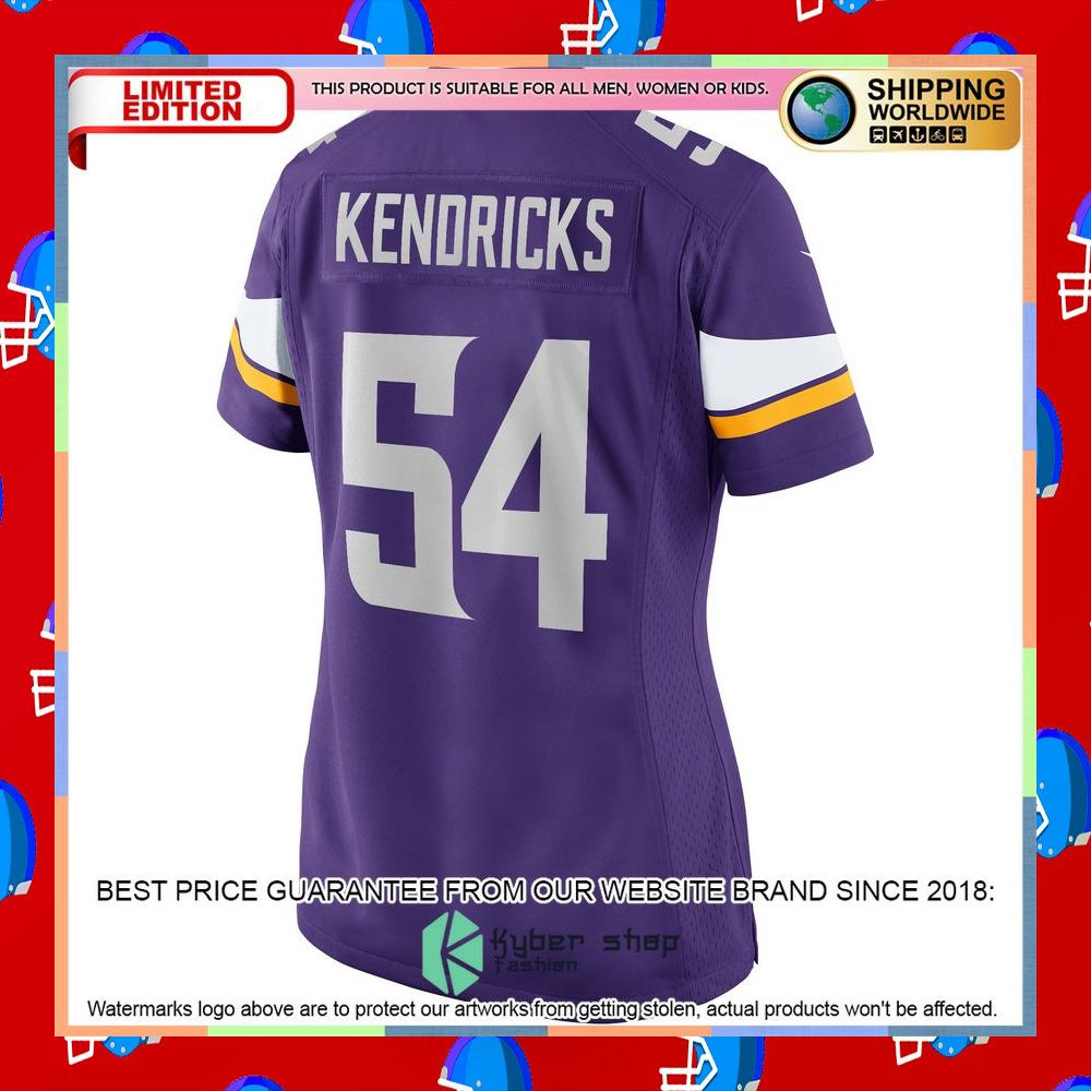 Eric Kendricks Minnesota Vikings Women's Purple Football Jersey 7 Eric Kendricks Minnesota Vikings Women's Purple Football Jersey word1