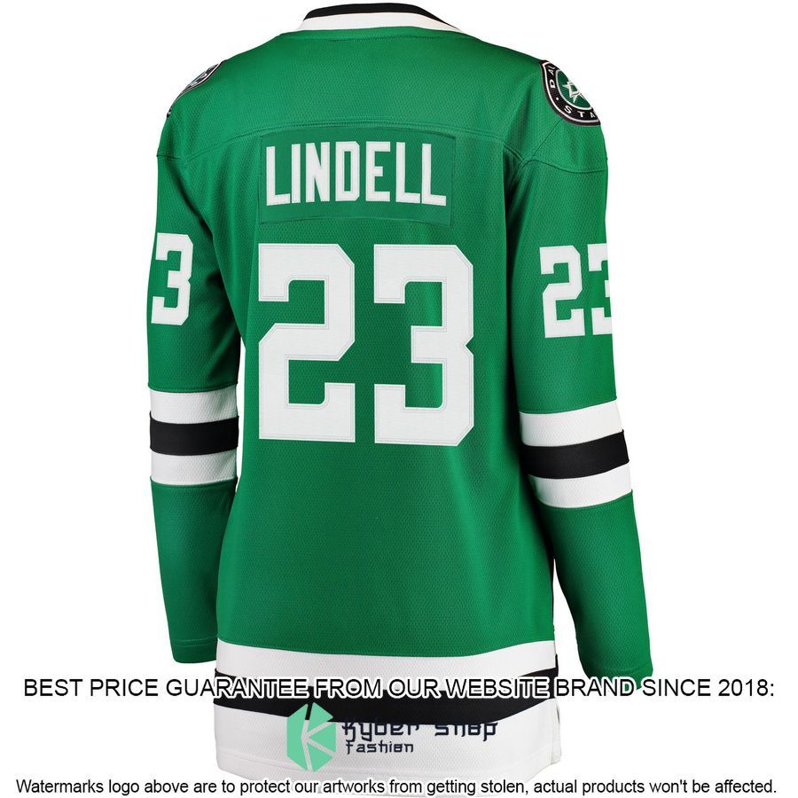 Esa Lindell Dallas Stars Women's Kelly Green Hockey Jersey 3 Esa Lindell Dallas Stars Women's Kelly Green Hockey Jersey word1