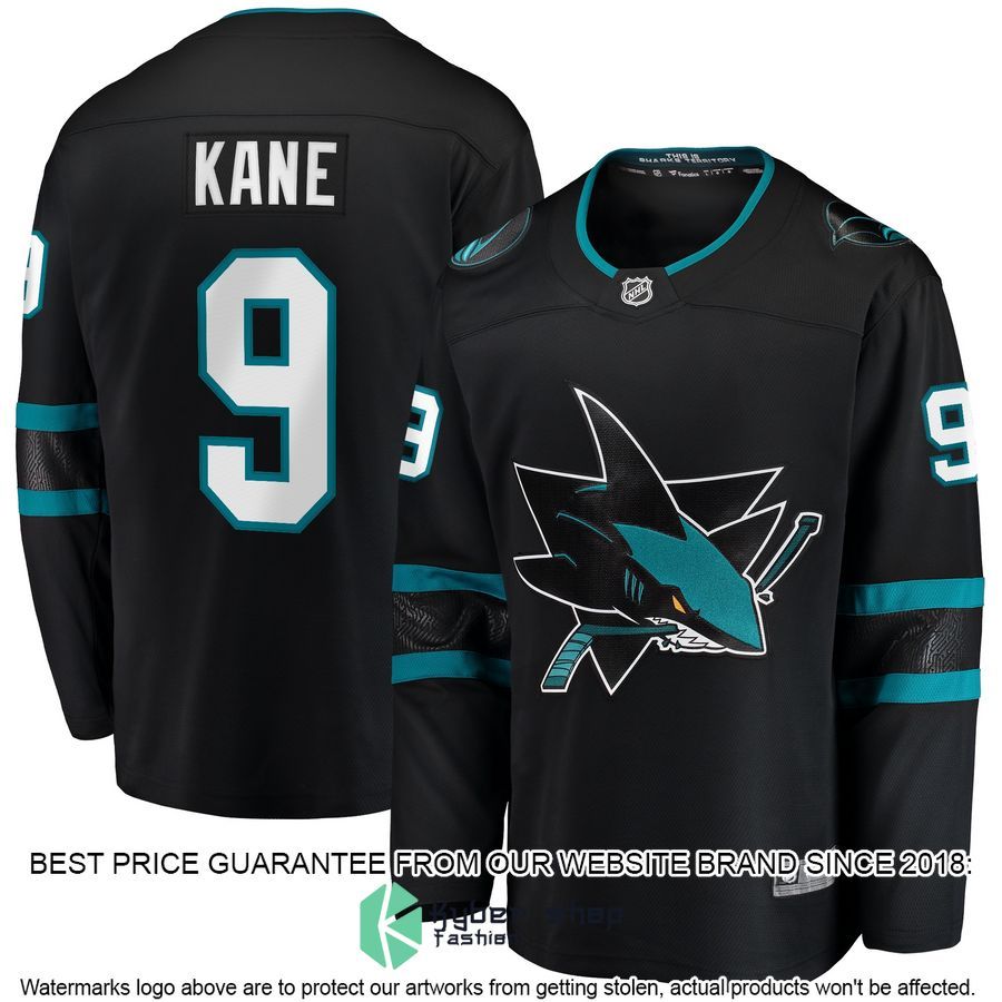 Evander Kane San Jose Sharks Alternate Premier Black Hockey Jersey