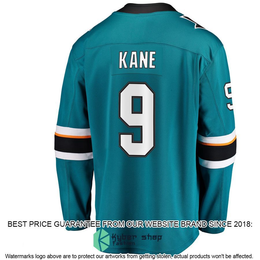 Evander Kane San Jose Sharks Premier Teal Hockey Jersey 3 Evander Kane San Jose Sharks Premier Teal Hockey Jersey word1