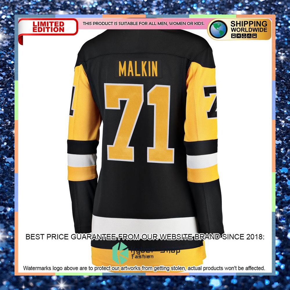 Evgeni Malkin Pittsburgh Penguins Women's Home Black Hockey Jersey 7 Evgeni Malkin Pittsburgh Penguins Women's Home Black Hockey Jersey word3
