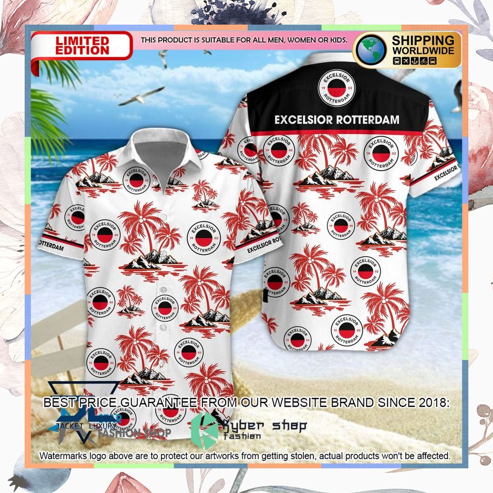 Excelsior Rotterdam Hawaiian Shirt, Shorts 5 Excelsior Rotterdam Hawaiian Shirt, Shorts word1