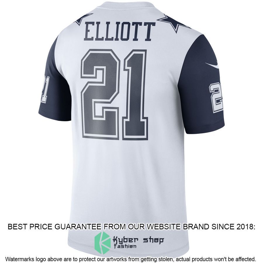 Ezekiel Elliott Dallas Cowboys Color Rush Legend White Football Jersey 3 Ezekiel Elliott Dallas Cowboys Color Rush Legend White Football Jersey word3