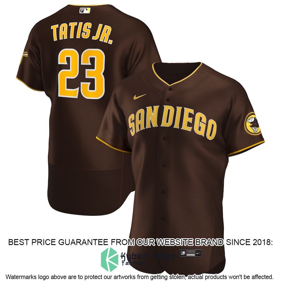 Fernando Tatis Jr San Diego Padres Road Player Brown Baseball Jersey