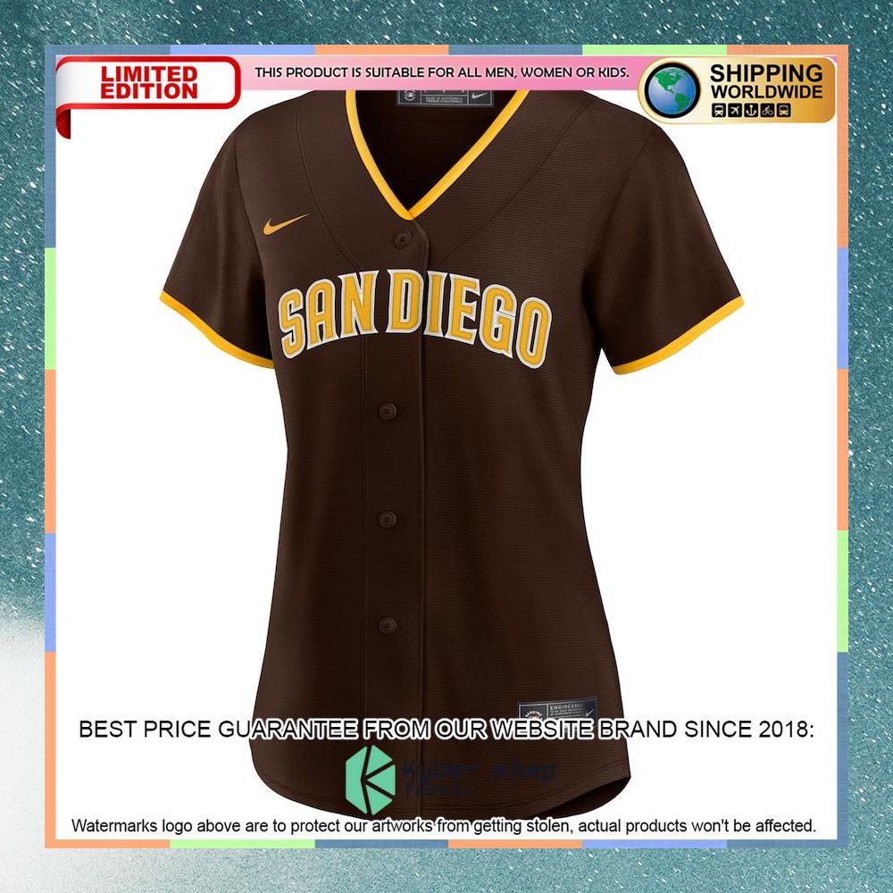 Fernando Tatis Jr San Diego Padres Women Road Player Brown Baseball Jersey 5 Fernando Tatis Jr San Diego Padres Women Road Player Brown Baseball Jersey word3