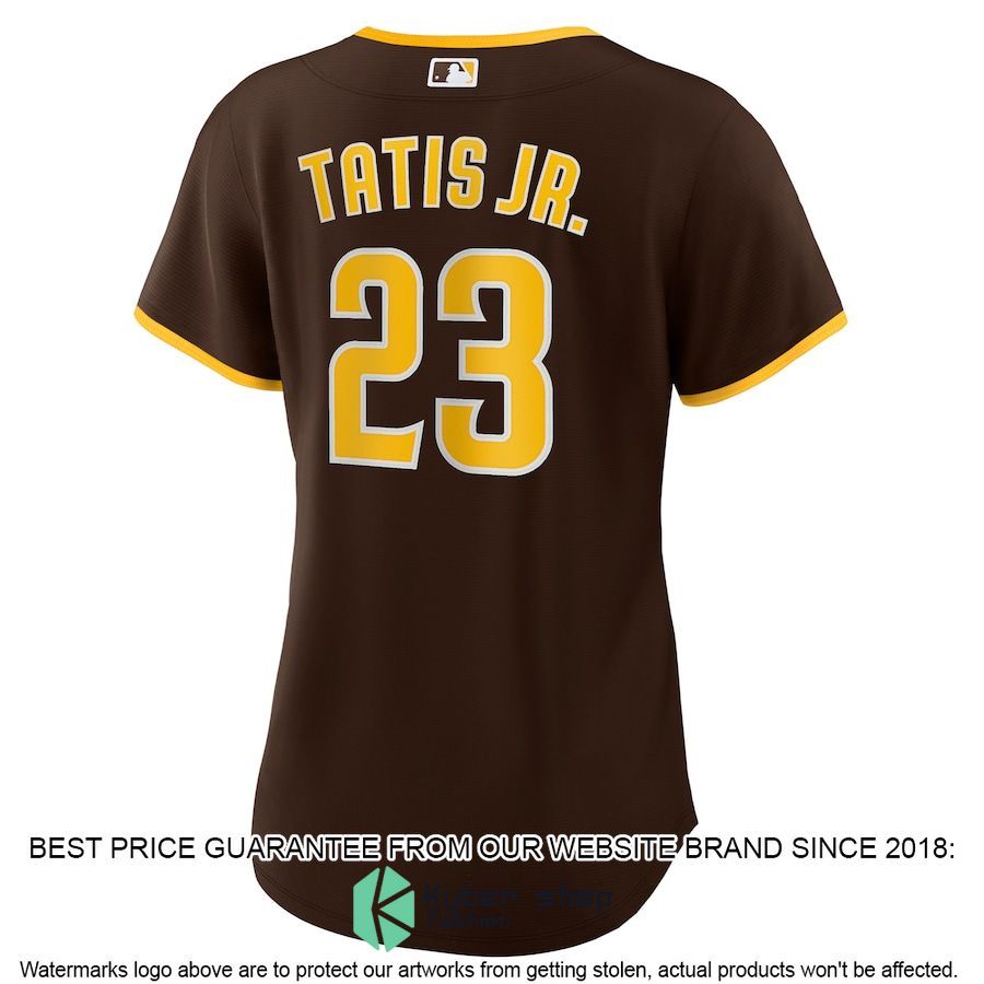 Fernando Tatis Jr San Diego Padres Women Road Player Brown Baseball Jersey 3 Fernando Tatis Jr San Diego Padres Women Road Player Brown Baseball Jersey word3