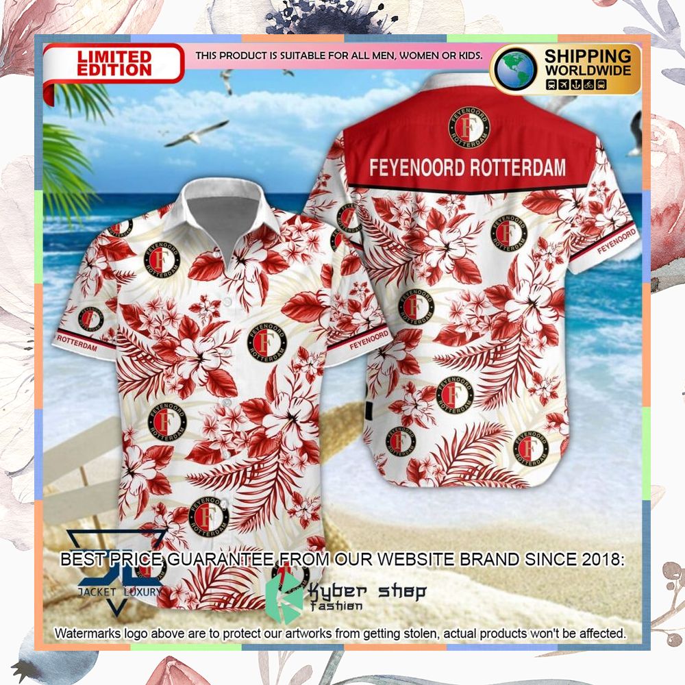 Feyenoord Rotterdam Hibiscus Hawaiian Shirt, Shorts 3 Feyenoord Rotterdam Hibiscus Hawaiian Shirt, Shorts word3