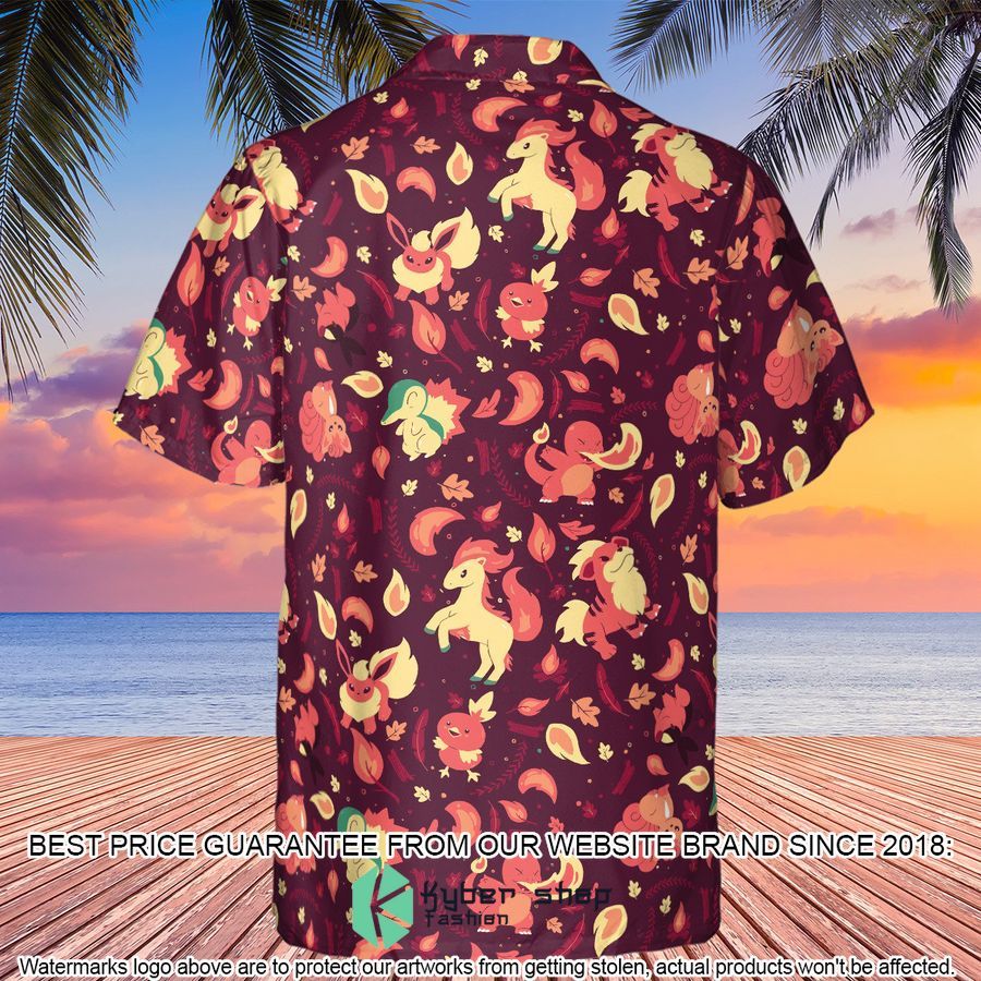Fire Pokemon Pattern Hawaiian Shirt 3 Fire Pokemon Pattern Hawaiian Shirt word1