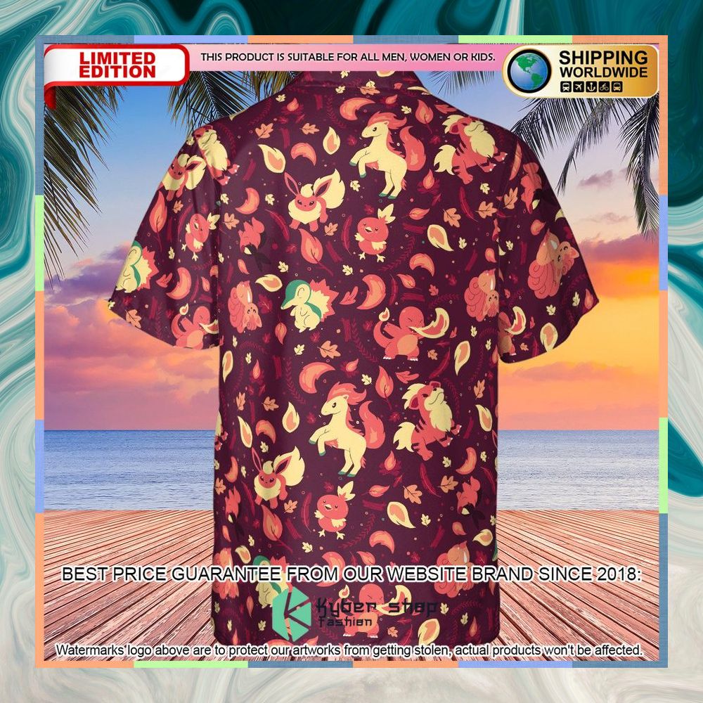 Fire Pokemon Pattern Hawaiian Shirt 7 Fire Pokemon Pattern Hawaiian Shirt word1