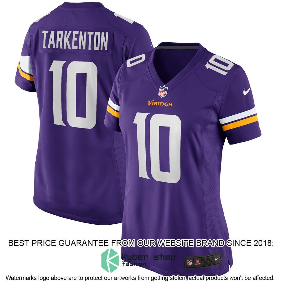 Fran Tarkenton Minnesota Vikings Women's Purple Football Jersey