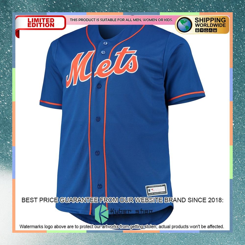 Francisco Lindor New York Mets Big And Tall Player Royal Baseball Jersey 5 Francisco Lindor New York Mets Big And Tall Player Royal Baseball Jersey word1