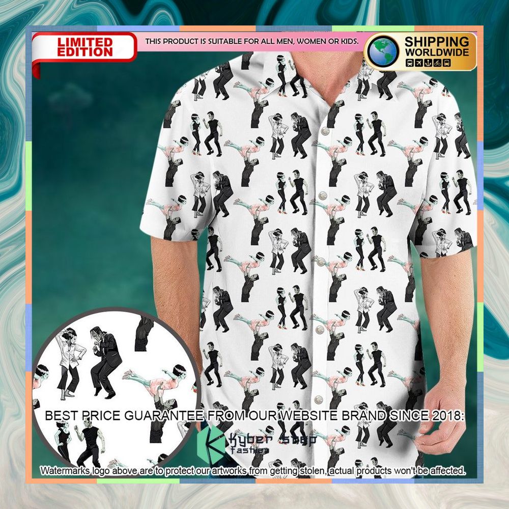 Frankenstein And Bride Dance Movies Dance Scene Mashup Hawaiian Shirt 5 Frankenstein And Bride Dance Movies Dance Scene Mashup Hawaiian Shirt word1