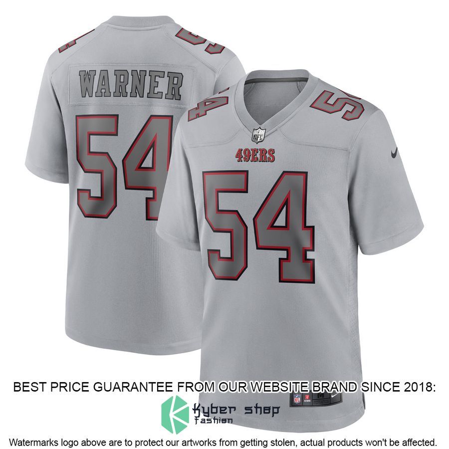Fred Warner San Francisco 49ers Atmosphere Fashion Gray Football Jersey