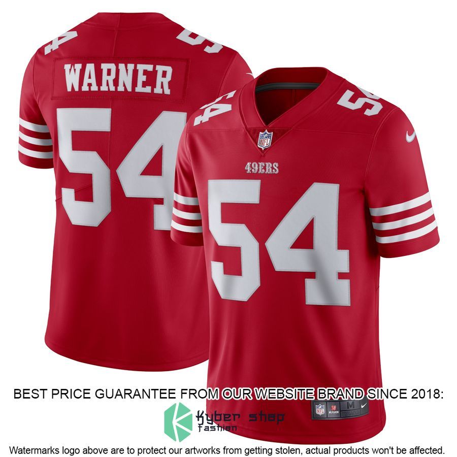 Fred Warner San Francisco 49ers Vapor Scarlet Football Jersey