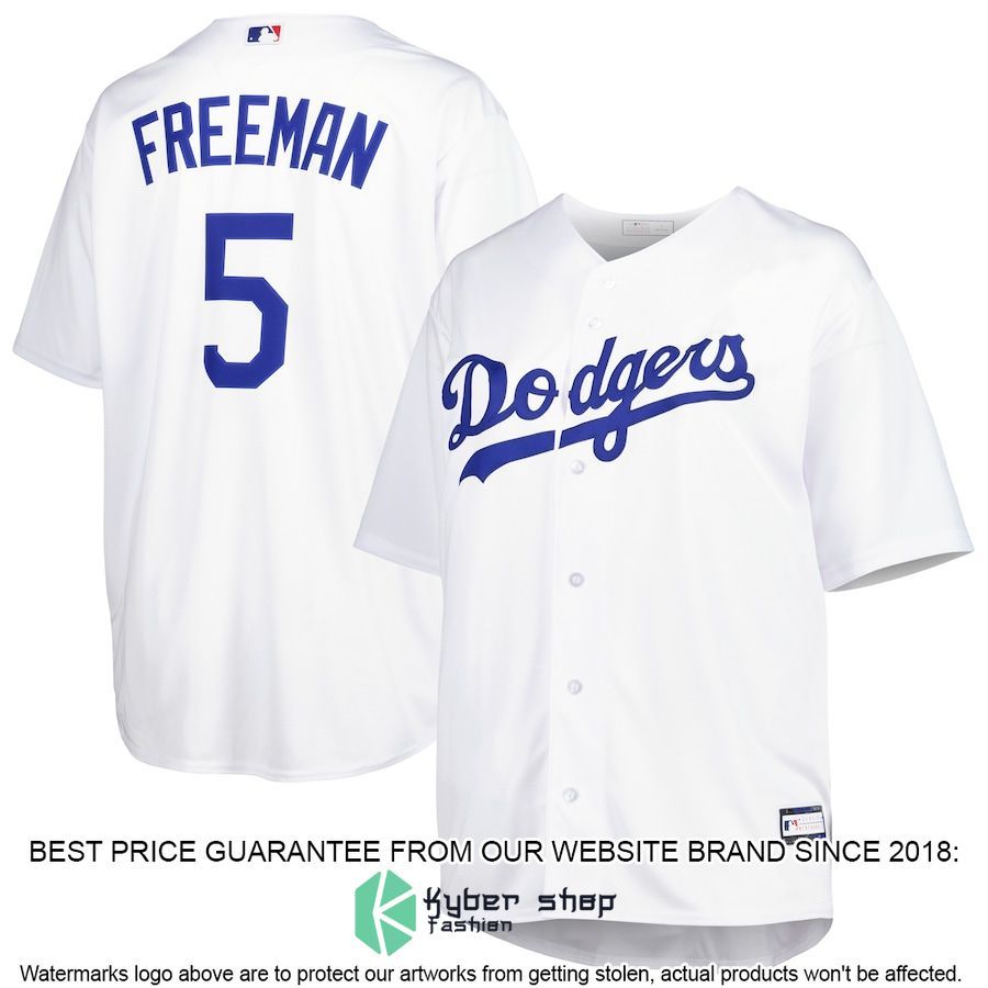 Freddie Freeman Los Angeles Dodgers Big And Tall Player White Baseball Jersey