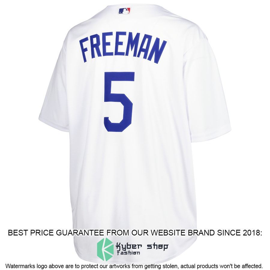 Freddie Freeman Los Angeles Dodgers Big And Tall Player White Baseball Jersey 3 Freddie Freeman Los Angeles Dodgers Big And Tall Player White Baseball Jersey word2