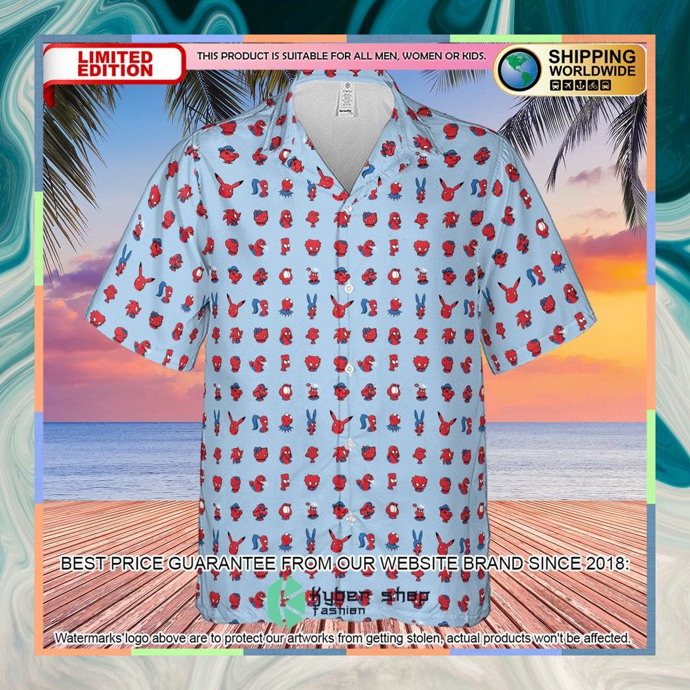 Funny Spider-Man Characters Pattern Hawaiian Shirt 6 Funny Spider-Man Characters Pattern Hawaiian Shirt word2