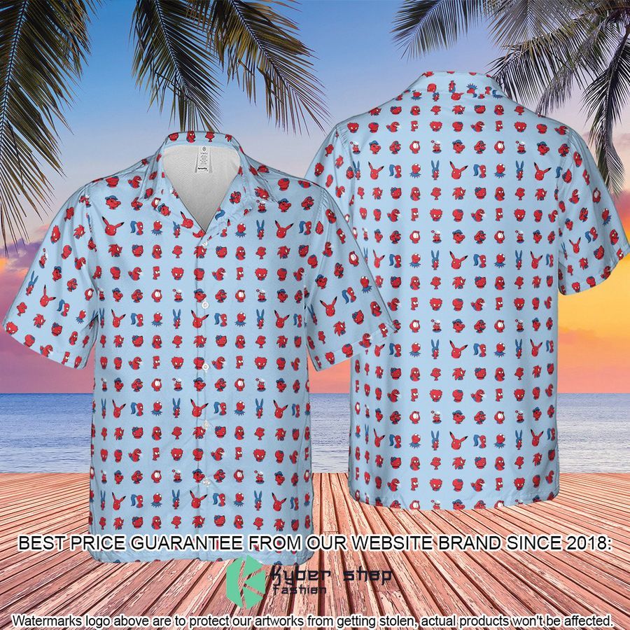 Funny Spider-Man Characters Pattern Hawaiian Shirt 4 Funny Spider-Man Characters Pattern Hawaiian Shirt word2