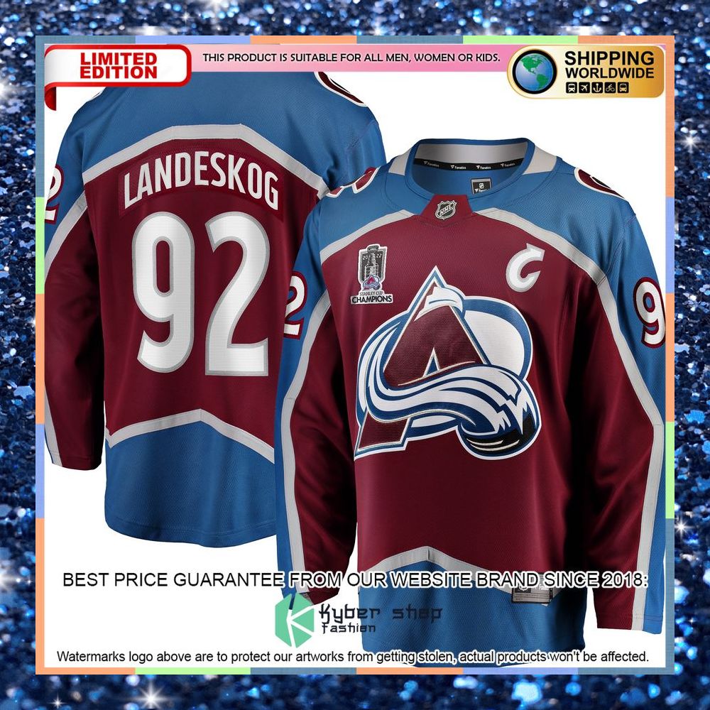 Gabriel Landeskog Colorado Avalanche Home 2022 Stanley Cup Champions Burgundy Hockey Jersey 5 Gabriel Landeskog Colorado Avalanche Home 2022 Stanley Cup Champions Burgundy Hockey Jersey word3