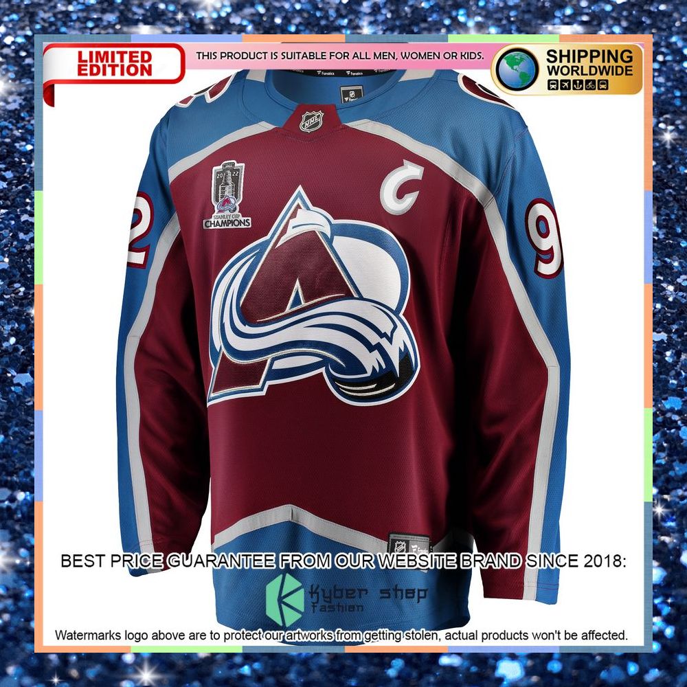 Gabriel Landeskog Colorado Avalanche Home 2022 Stanley Cup Champions Burgundy Hockey Jersey 6 Gabriel Landeskog Colorado Avalanche Home 2022 Stanley Cup Champions Burgundy Hockey Jersey word3