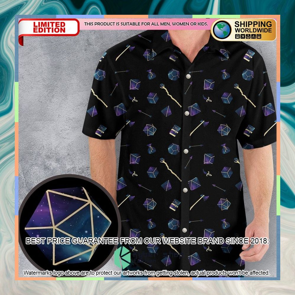 Galaxy In Dice Dungeons And Dragons Pattern Hawaiian Shirt 5 Galaxy In Dice Dungeons And Dragons Pattern Hawaiian Shirt word2