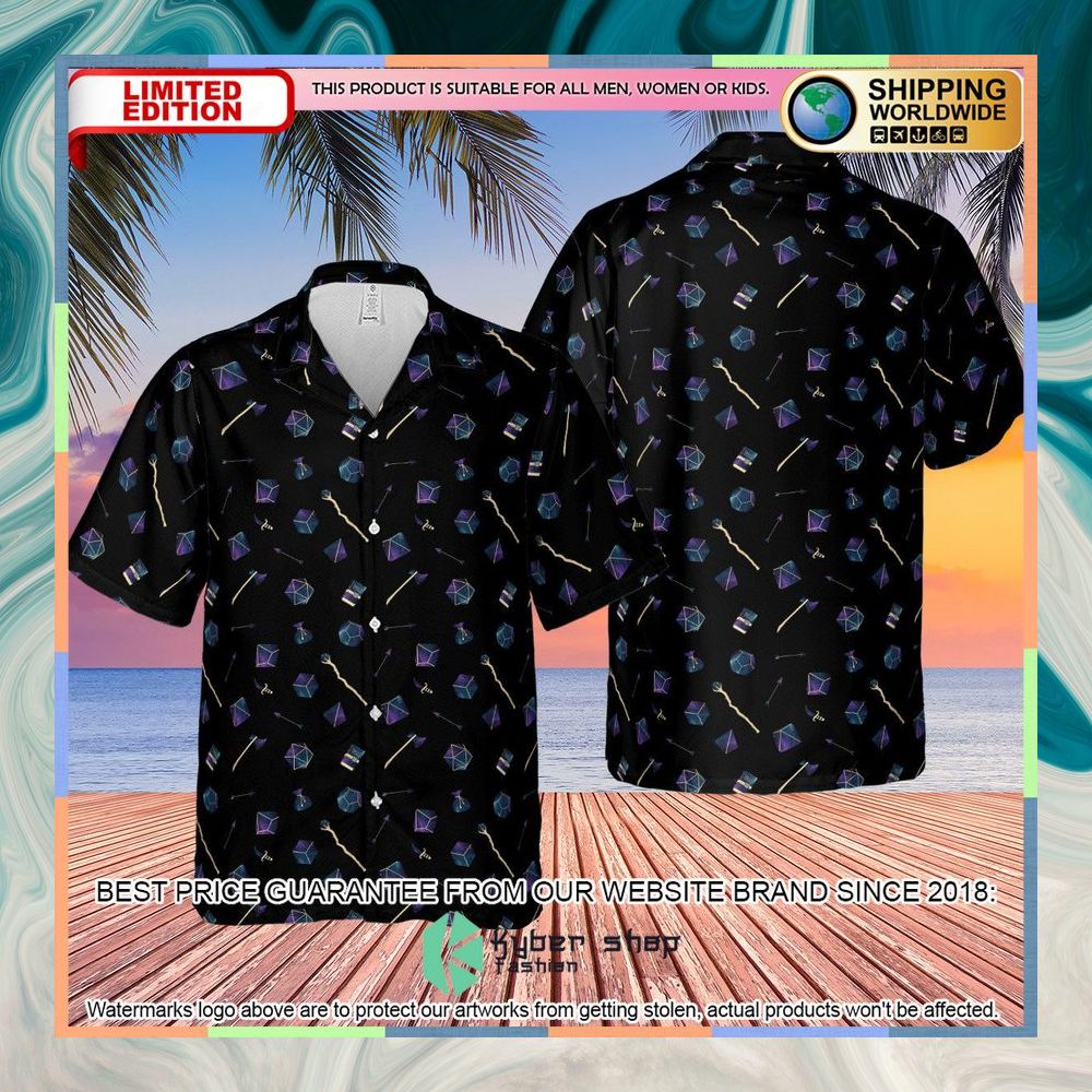 Galaxy In Dice Dungeons And Dragons Pattern Hawaiian Shirt 8 Galaxy In Dice Dungeons And Dragons Pattern Hawaiian Shirt word2