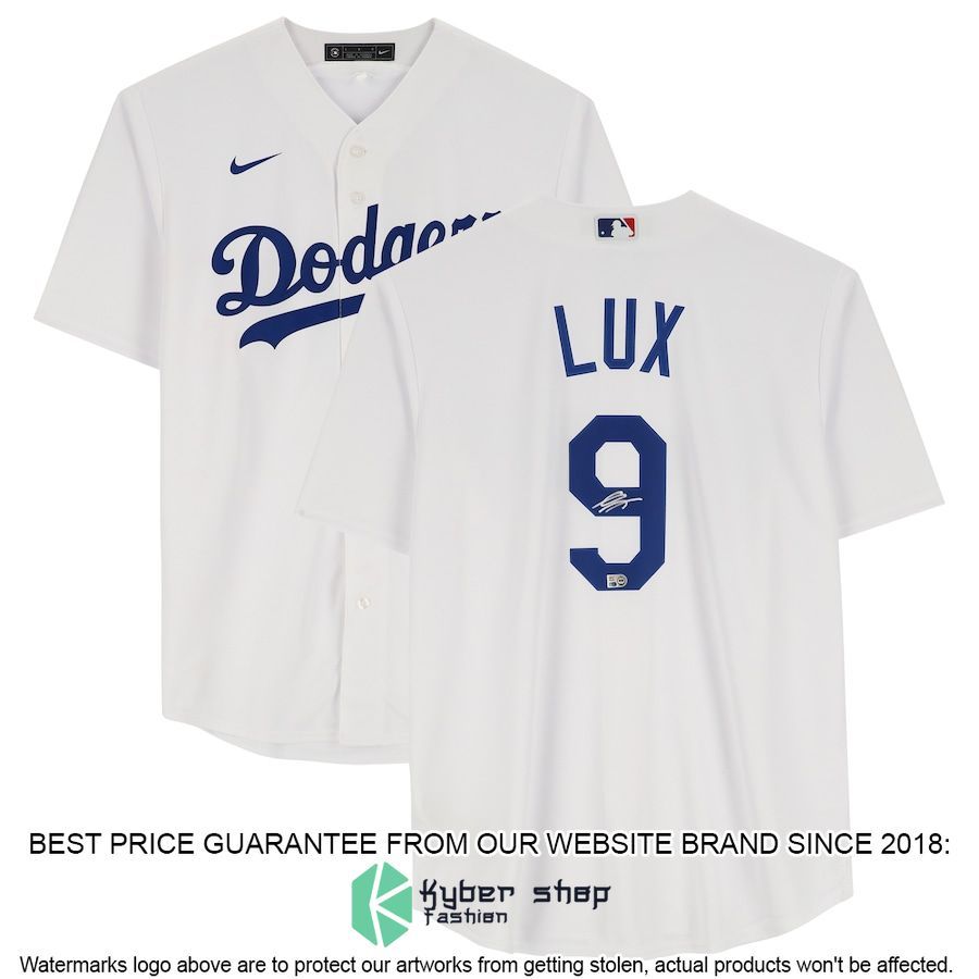 Gavin Lux Los Angeles Dodgers White Baseball Jersey
