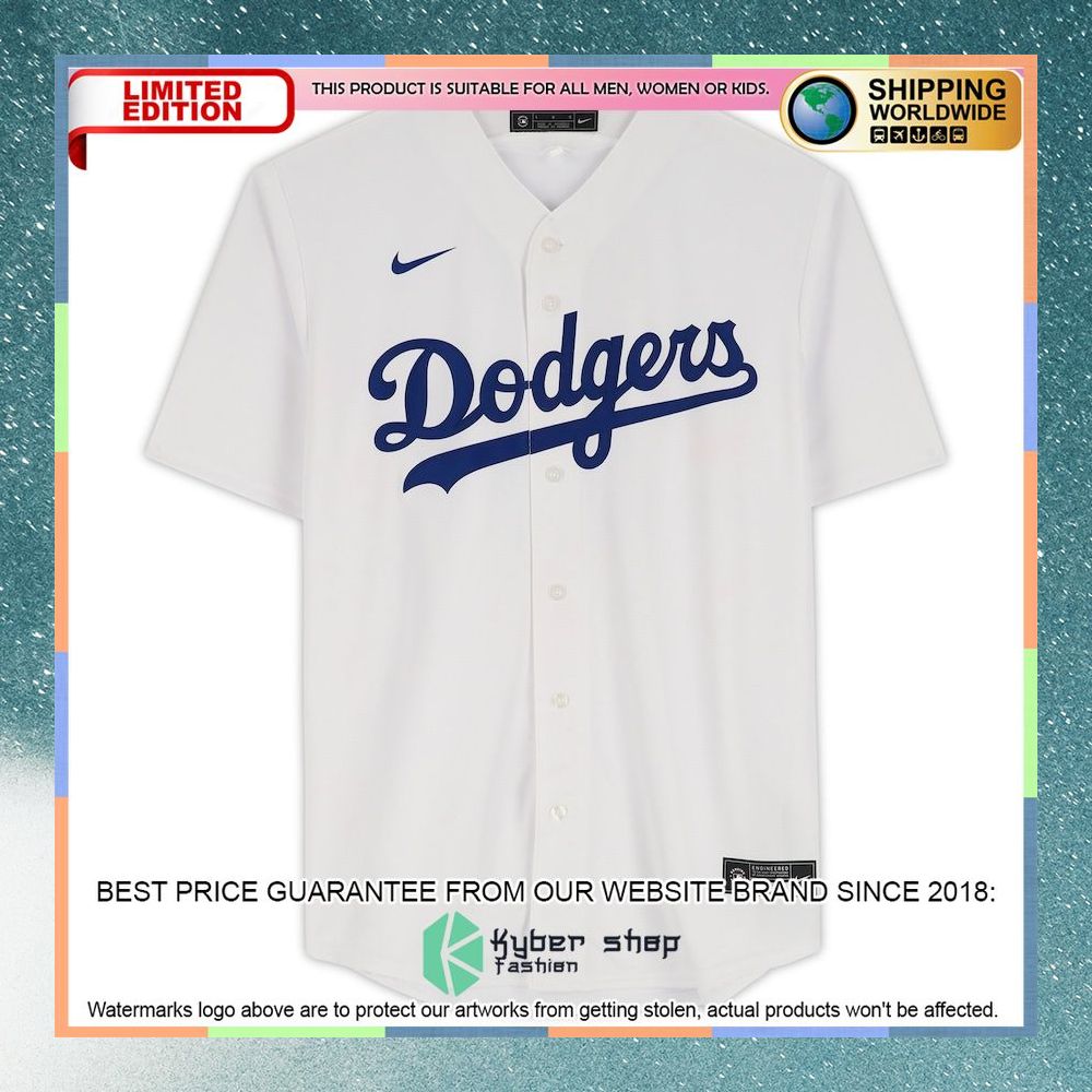Gavin Lux Los Angeles Dodgers White Baseball Jersey 6 Gavin Lux Los Angeles Dodgers White Baseball Jersey word3