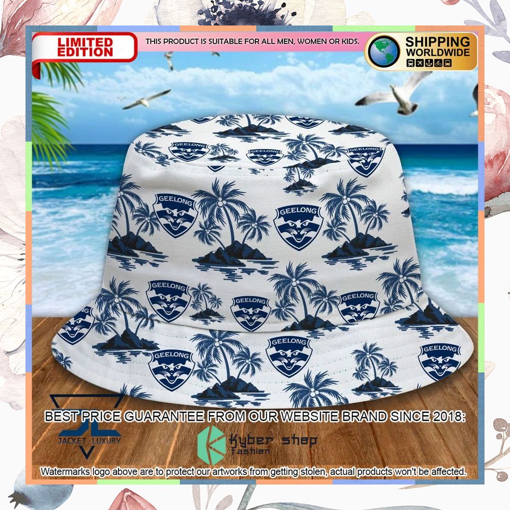 Geelong Football Club Bucket Hat 5 Geelong Football Club Bucket Hat word1