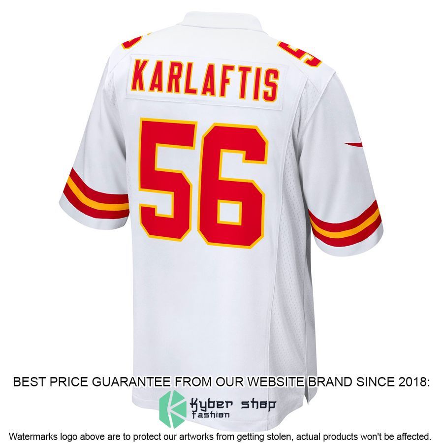 George Karlaftis Kansas City Chiefs Away White Football Jersey 3 George Karlaftis Kansas City Chiefs Away White Football Jersey word3