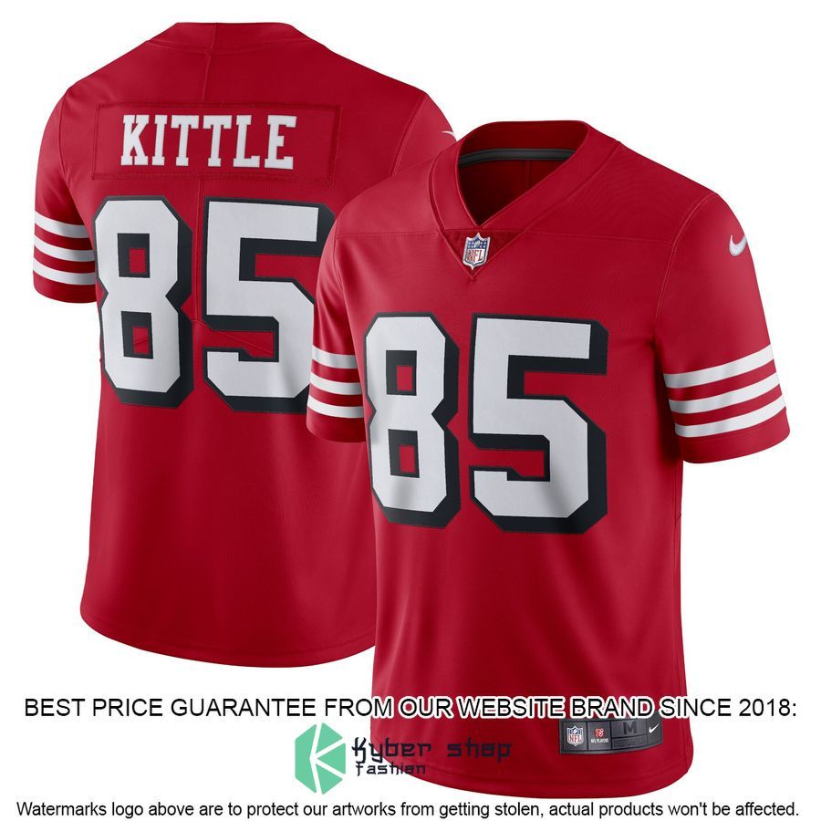 George Kittle San Francisco 49ers Alternate Vapor Red Football Jersey