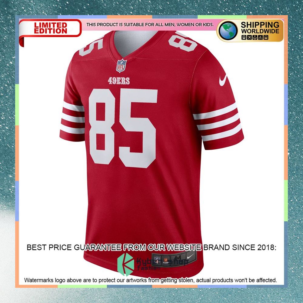 George Kittle San Francisco 49ers Legend Scarlet Football Jersey 6 George Kittle San Francisco 49ers Legend Scarlet Football Jersey word3