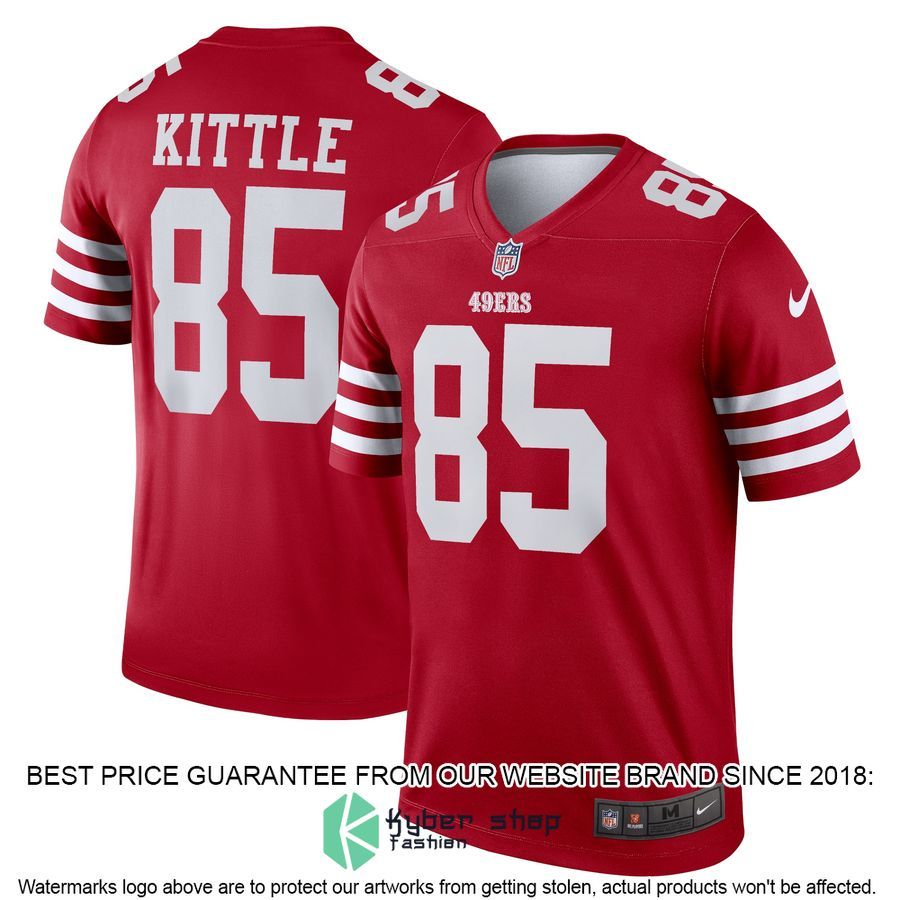 George Kittle San Francisco 49ers Legend Scarlet Football Jersey 4 George Kittle San Francisco 49ers Legend Scarlet Football Jersey word3