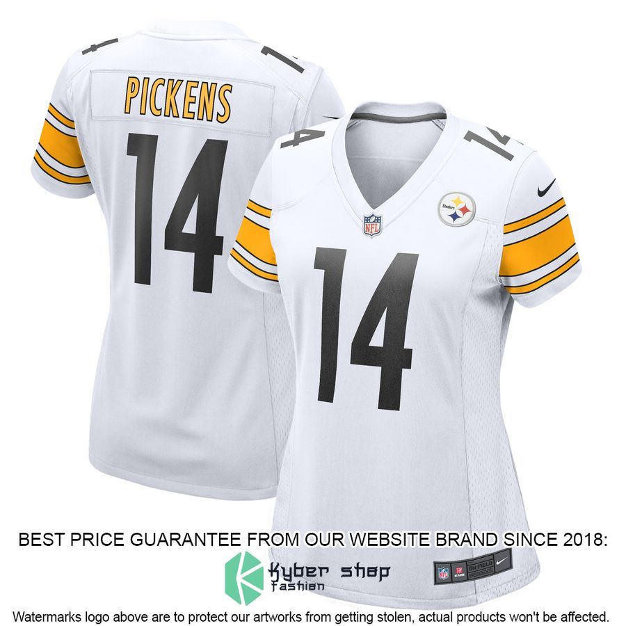 George Pickens Pittsburgh Steelers Women's White Football Jersey