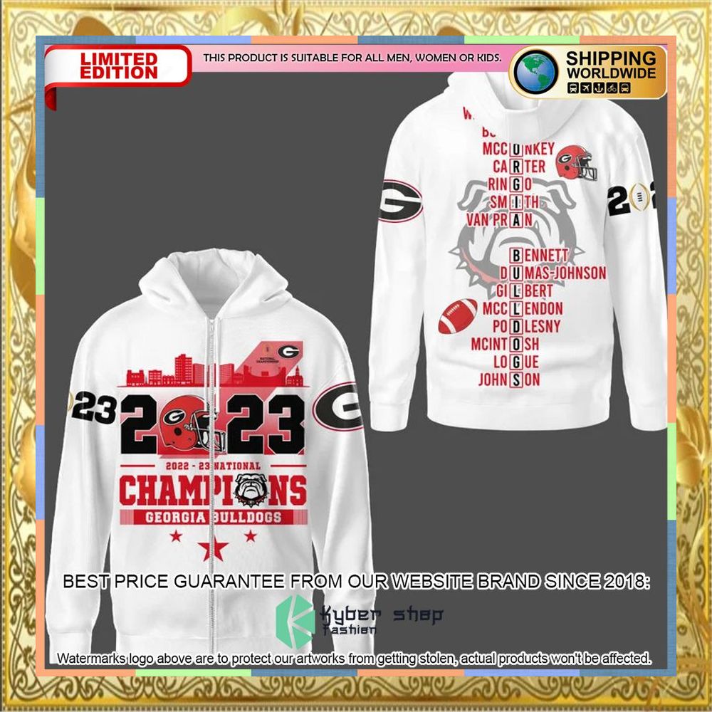 Georgia Bulldogs 2023 National Champions 3D Hoodie, Shirt 6 Georgia Bulldogs 2023 National Champions 3D Hoodie, Shirt word2