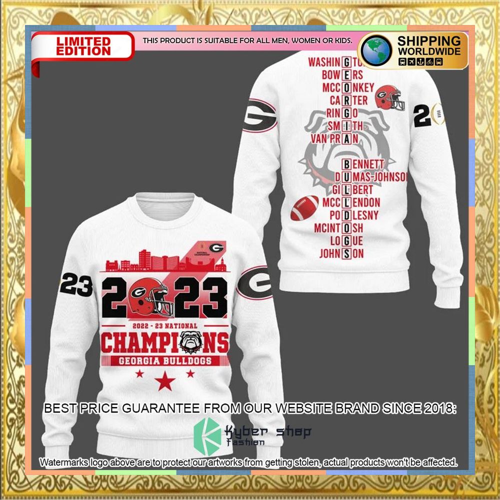 Georgia Bulldogs 2023 National Champions 3D Hoodie, Shirt 7 Georgia Bulldogs 2023 National Champions 3D Hoodie, Shirt word2