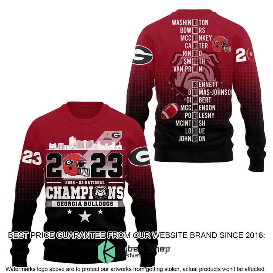 Georgia Bulldogs 2023 National Champions Dark 3D Hoodie, Shirt 3 Georgia Bulldogs 2023 National Champions Dark 3D Hoodie, Shirt word2