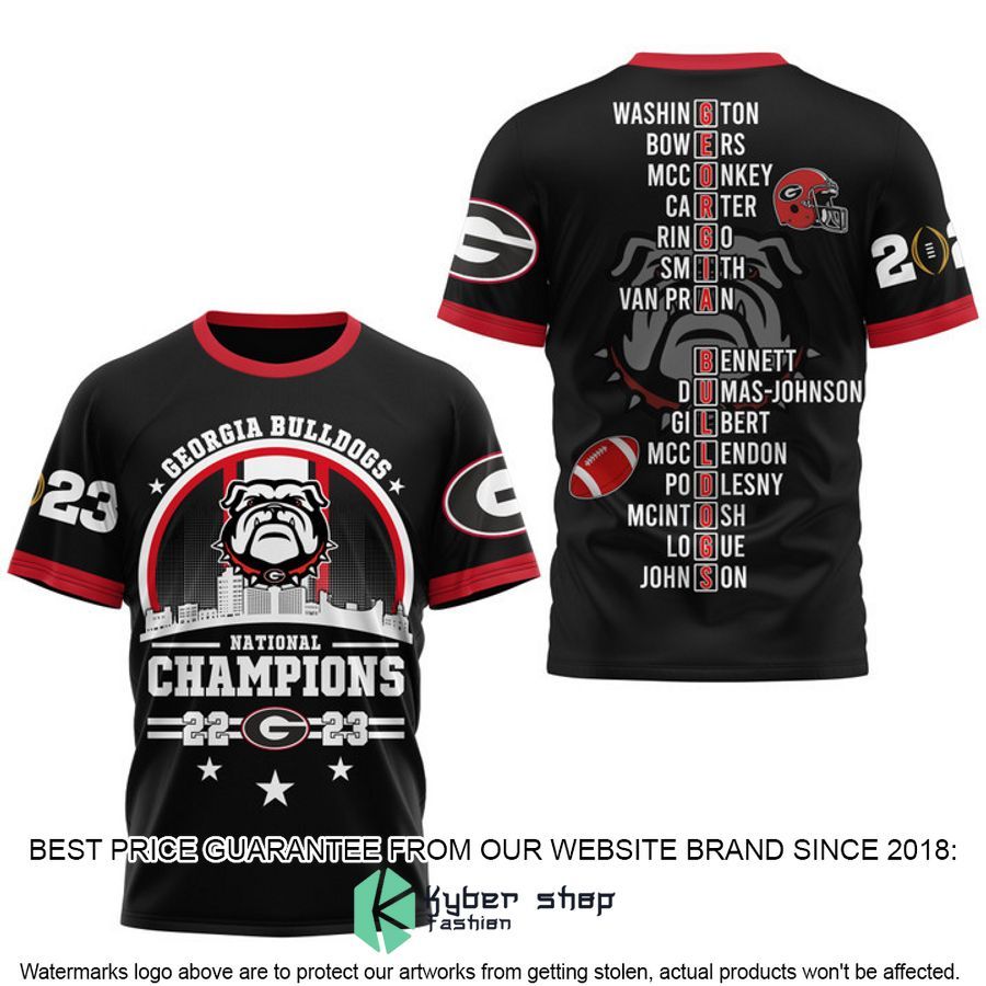 Georgia Bulldogs Circle Logo 2023 Champions Black 3D Hoodie, Shirt 4 Georgia Bulldogs Circle Logo 2023 Champions Black 3D Hoodie, Shirt word2