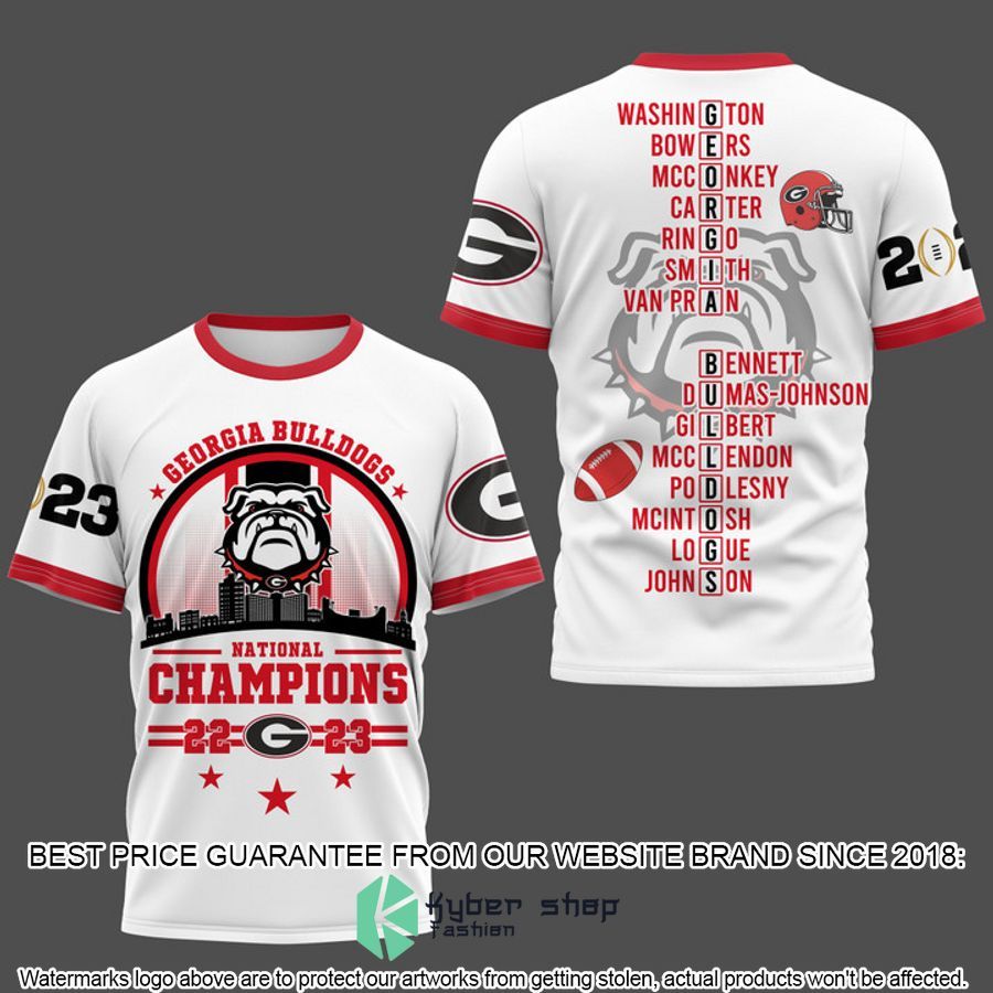 Georgia Bulldogs Circle Logo 2023 Champions White 3D Hoodie, Shirt 4 Georgia Bulldogs Circle Logo 2023 Champions White 3D Hoodie, Shirt word2