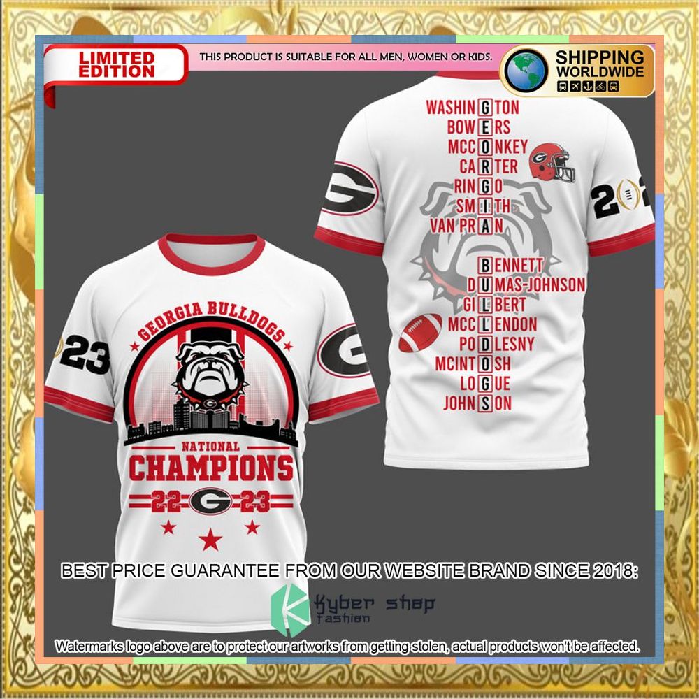 Georgia Bulldogs Circle Logo 2023 Champions White 3D Hoodie, Shirt 8 Georgia Bulldogs Circle Logo 2023 Champions White 3D Hoodie, Shirt word2
