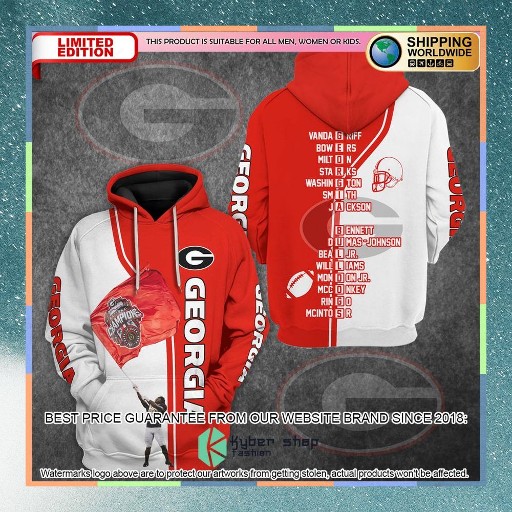 Georgia Football Champions Flag Hoodie, Shirt 4 Georgia Football Champions Flag Hoodie, Shirt word1