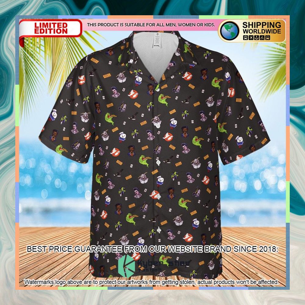 Ghostbusters Pattern Hawaiian Shirt 6 Ghostbusters Pattern Hawaiian Shirt word1